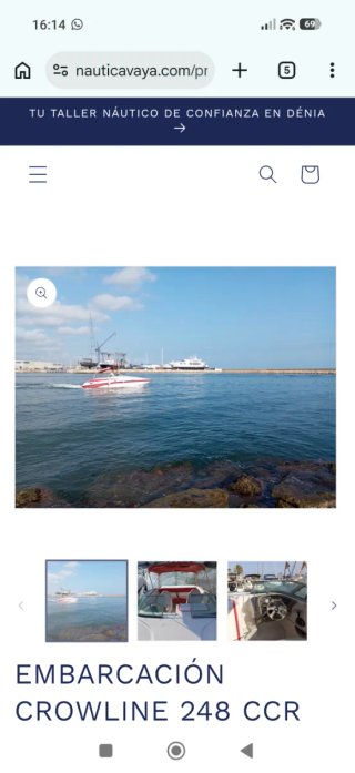 Barco deportivo Crownline