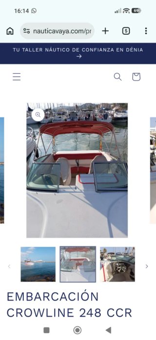 Barco deportivo Crownline
