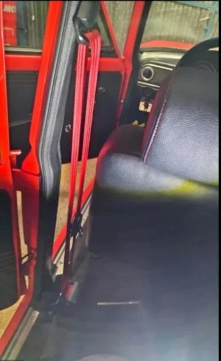 Cinturones Seat 124 Rojos