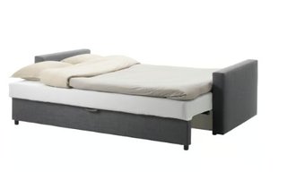 Sofá Cama IKEA FRIHETEN 3 Plazas Gris Oscuro