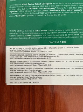 Recopilatorio 5 DVD Robert Guédiguian - Cameo