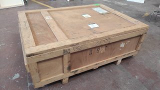 Caja de madera para embalaje de piezas