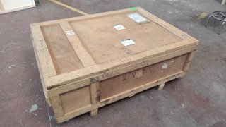 Caja de madera para embalaje de piezas