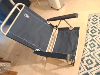 Silla Plegable Camping Azul