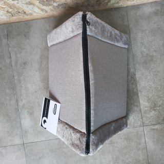 Cueva para gatos 2 en 1 gris
