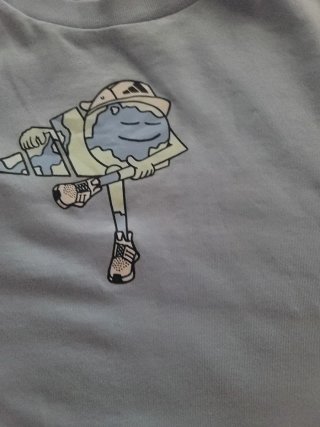 Camiseta Adidas Deportiva Azul Talla XL