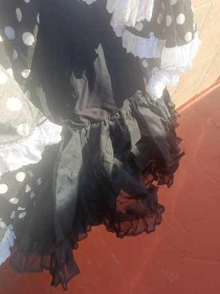 Traje de flamenca lunares