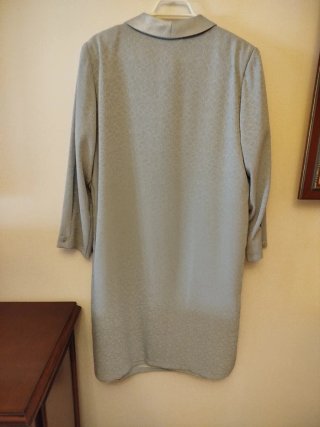Vestido elegante, manga corta con abrigo de verano