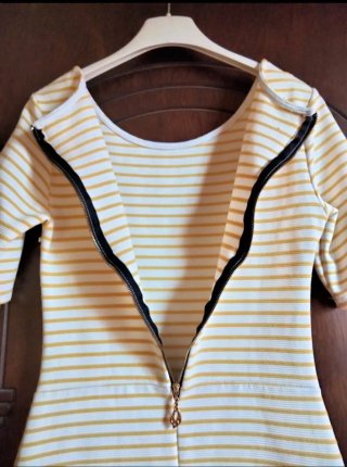 Vestito tubino corto donna righe
