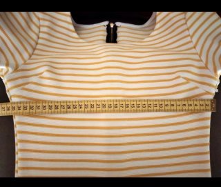 Vestito tubino corto donna righe