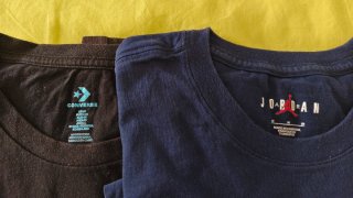 Lote 2 Camisetas Converse y Jordan Talla M