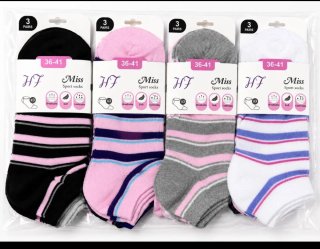 Calcetines deportivos Miss 3 pares talla 36-41