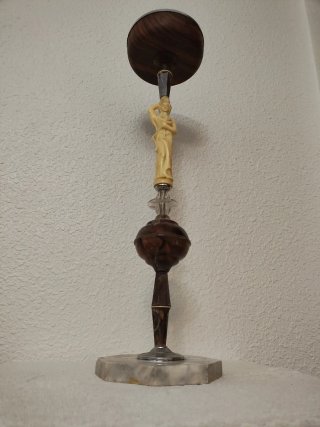 Cenicero Pie Vintage Figura Mujer