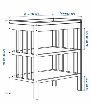 Cambiador Bebé Gulliver IKEA Blanco