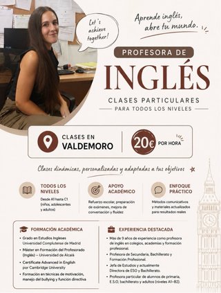 Clases de Inlgés en Valdemoro