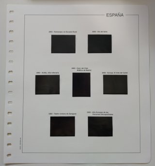 SUPLEMENTO EDIFIL 2003 SELLOS ESPAÑA ESTUCH.NEGROS