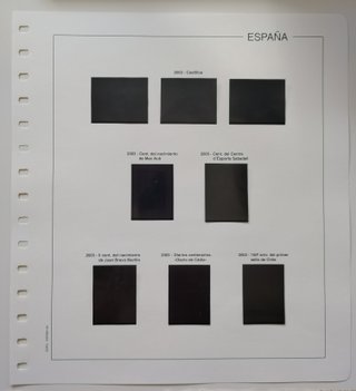 SUPLEMENTO EDIFIL 2003 SELLOS ESPAÑA ESTUCH.NEGROS