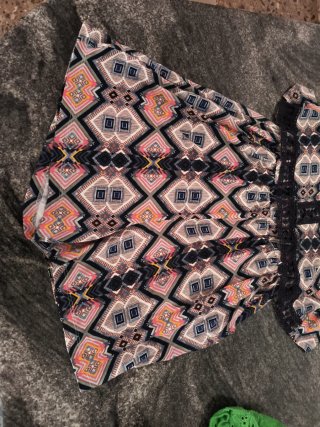 Mono corto estampado étnico