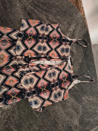 Mono corto estampado étnico