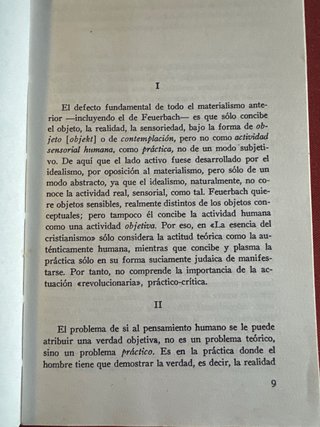 Libro tesis sobre Feuerbach y otros escritos filos