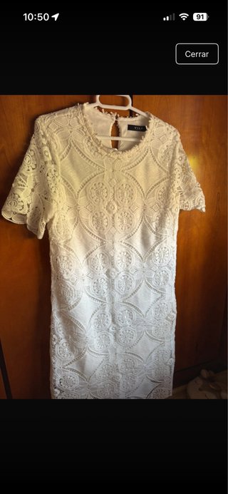 Vestido blanco VILA encaje