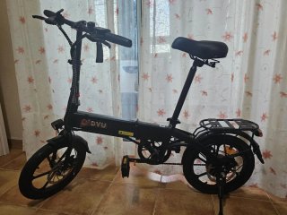 Bicicleta Eléctrica Plegable Negra