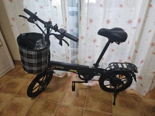Bicicleta Eléctrica Plegable Negra