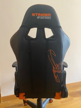 Silla Gaming Stinger Negra y Naranja