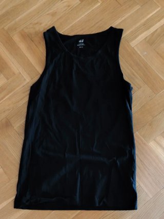 Camiseta H&M Tirantes Negra Talla XS