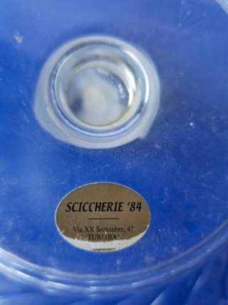 Svuotatasche in cristallo puthod con uccellino