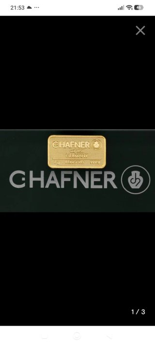 Moneda de oro CHAFNER 1g FeinGold