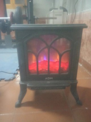 Estufa eléctrica ADM con efecto llama