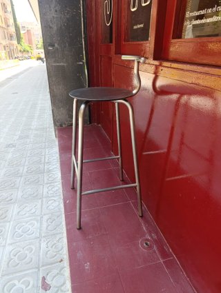 Taburete Ondarreta Tam Inox H75