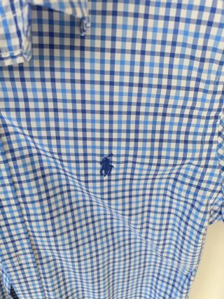 Camisa Ralph Lauren Cuadros Azul Talla S