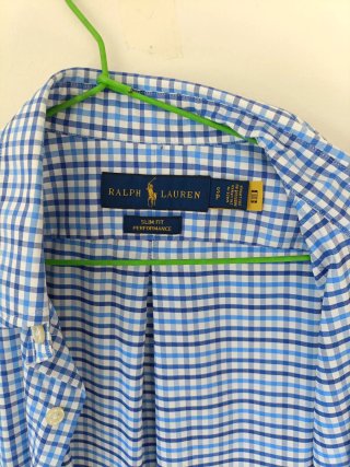 Camisa Ralph Lauren Cuadros Azul Talla S