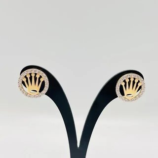 PENDIENTES CORONA CON CIRCONITAS