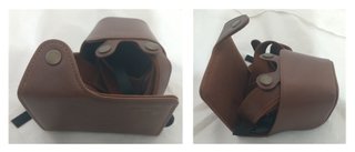MegaGear Funda em pele auténtica para cámara
