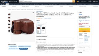 MegaGear Funda em pele auténtica para cámara