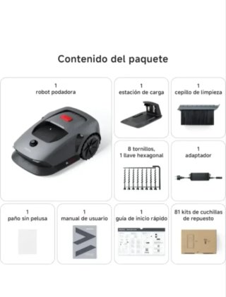 Robot Cortacésped Mova 600 Kit podadora 800m2