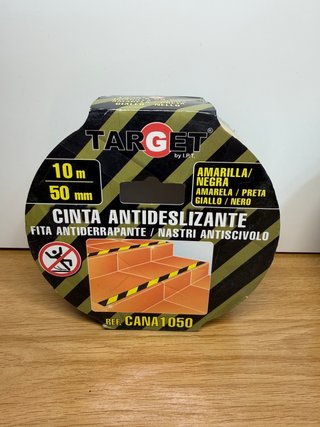 2 Cintas Antideslizantes Target Amarilla-Negra 10m