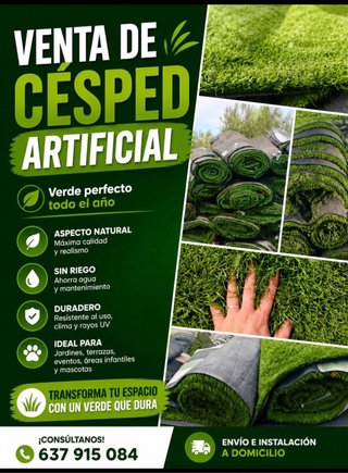 Césped artificial reciclado