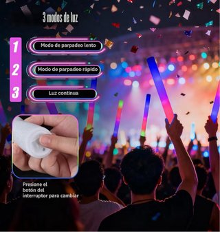 Palos LED luminosos para fiestas