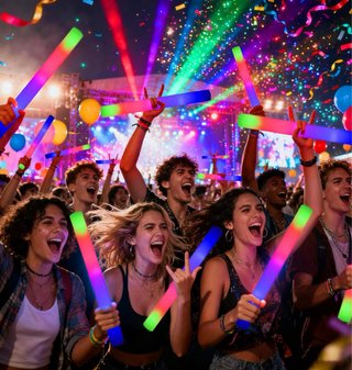 Palos LED luminosos para fiestas