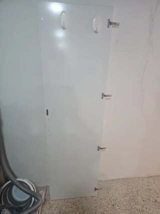 Zapatera Espejo Puerta Blanca Metálica