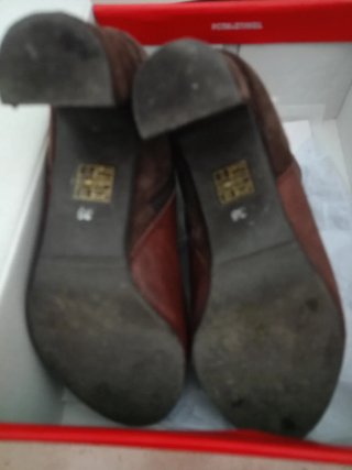 Botines de tacón marrones