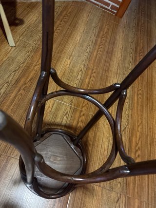 Taburete Alto Estilo Thonet Madera