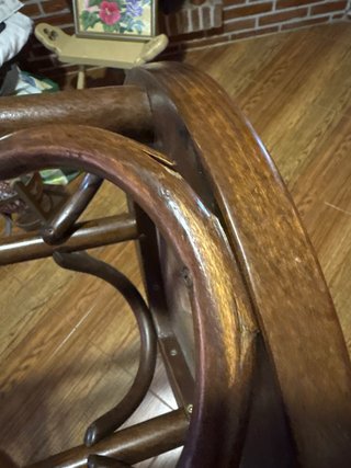 Taburete Alto Estilo Thonet Madera
