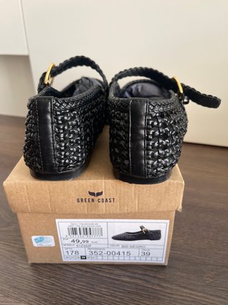 Zapatos planos Green Coast negros