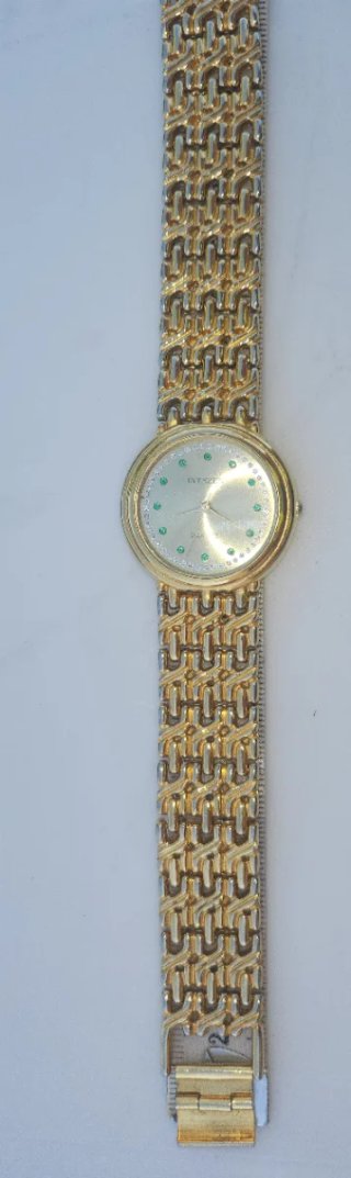 Reloj Citizen Dorado con Circonitas y Esmeraldas