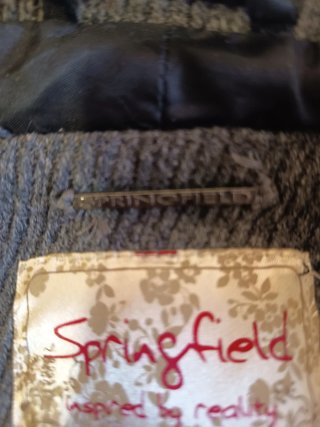 Chaquetón lana Springfield gris